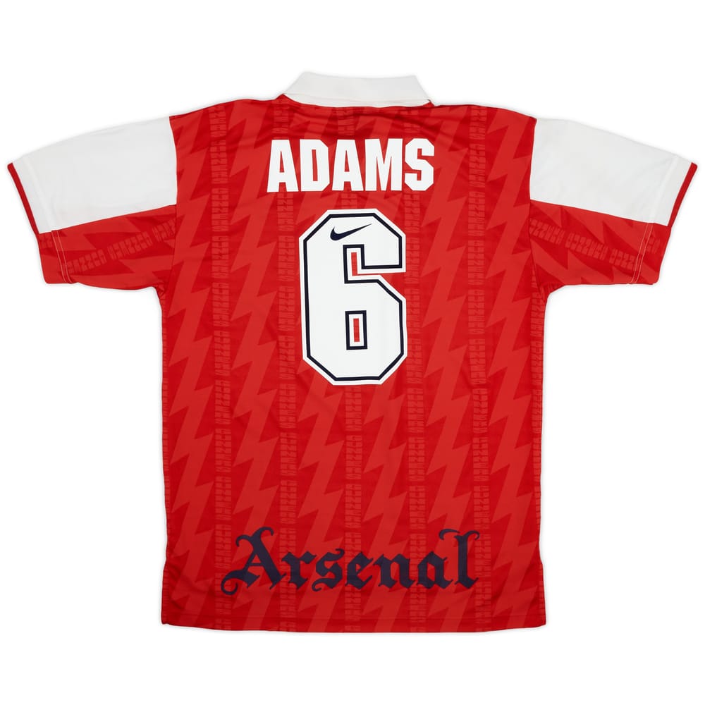 1994-96 Arsenal Home Shirt Adams #6 - 8/10 - (L)