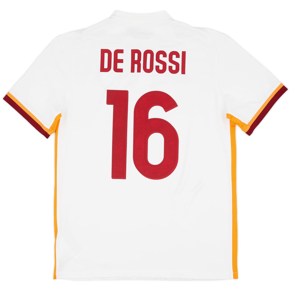 2015-16 Roma Away Shirt De Rossi #16 - 10/10 - (M)
