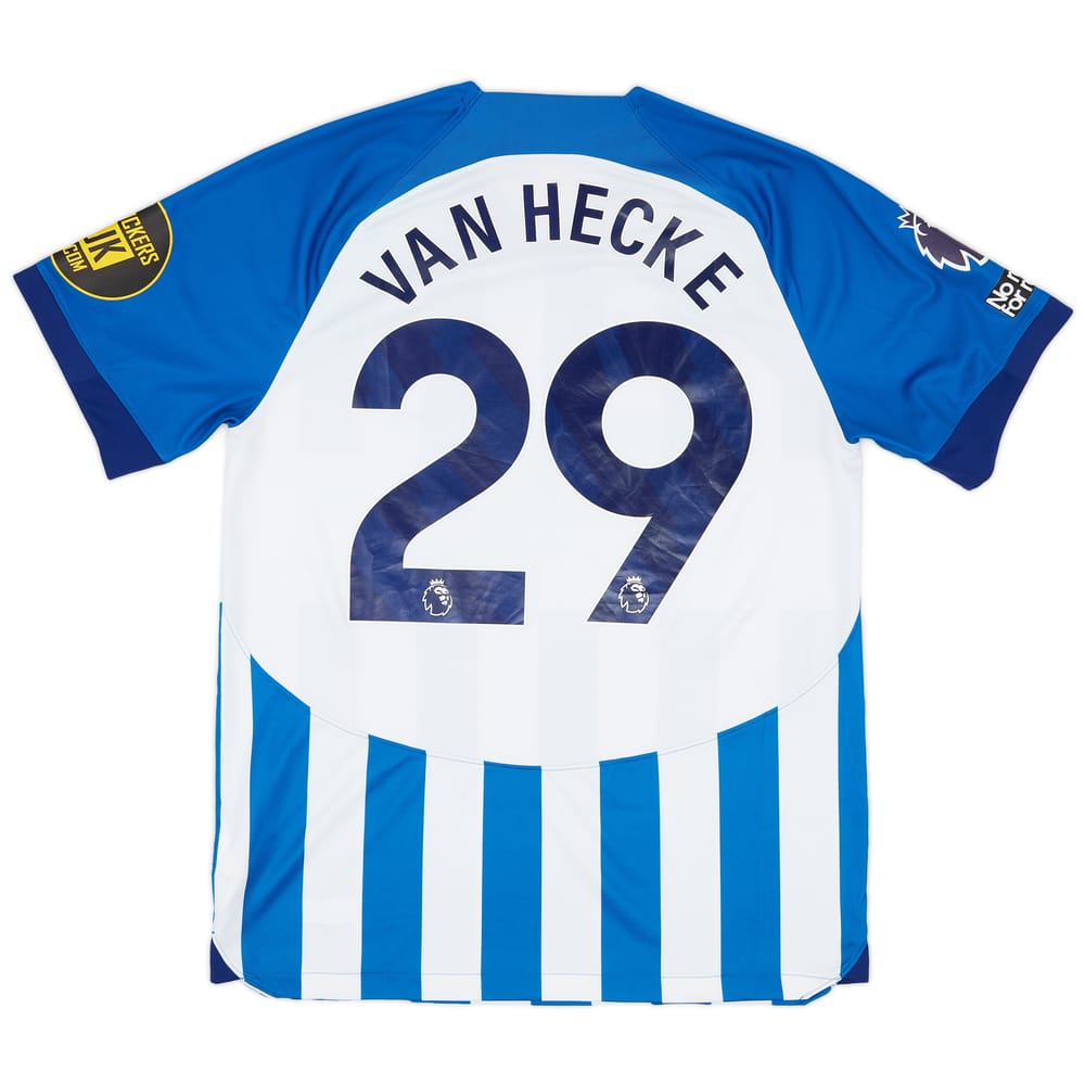 2023-24 Brighton Match Issue Home Shirt van Hecke #29