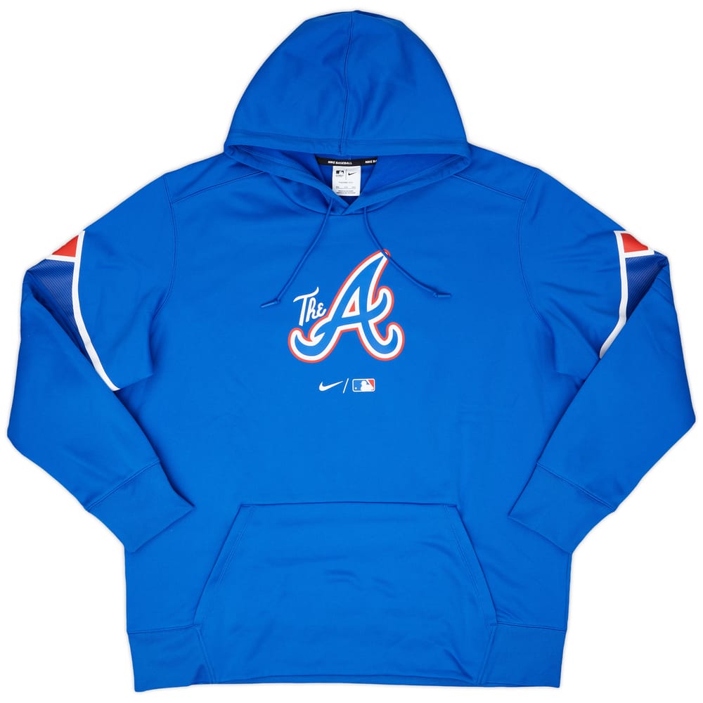 2023 Atlanta Braves Nike City Connect Therma Hooded Sweat Top - 9/10 - (XXL)