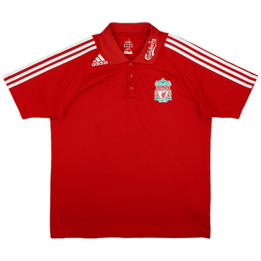 2008-09 Liverpool adidas Polo Shirt - 7/10 - (L)
