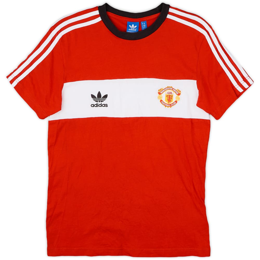 2015-16 Manchester United adidas Cotton Tee - 9/10 - (S)