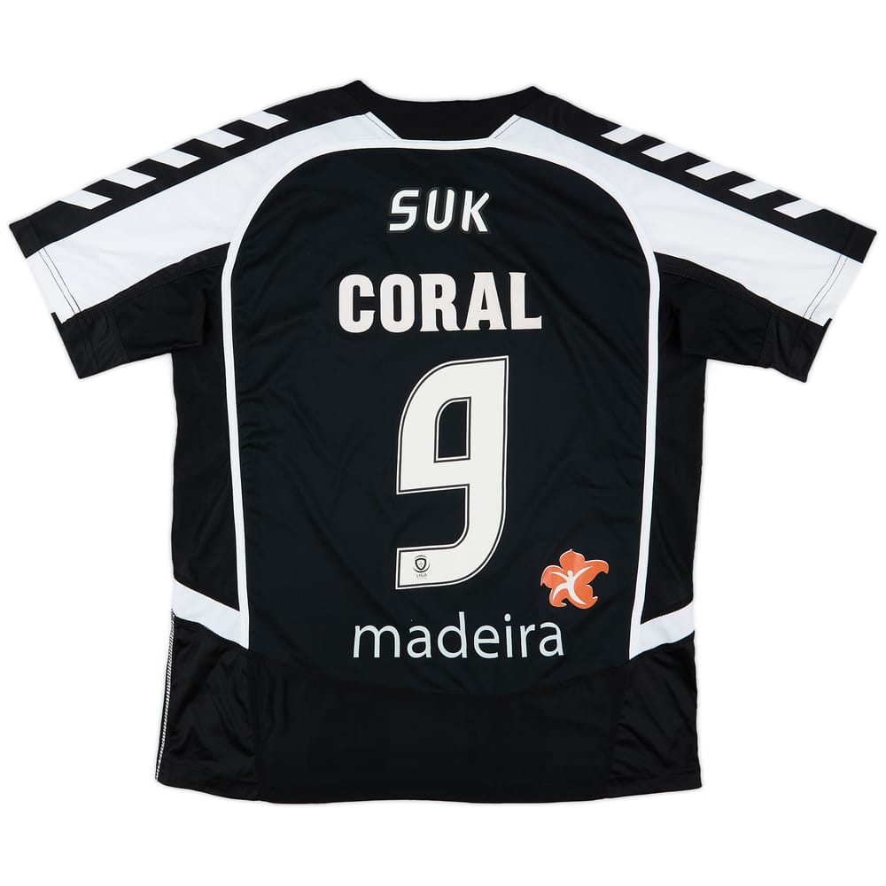 2013-14 CD Nacional Home Shirt Coral #9 - 8/10 - (L)