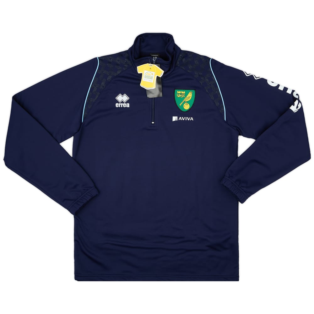 2013-14 Norwich Errea 1/4 Zip Training Top