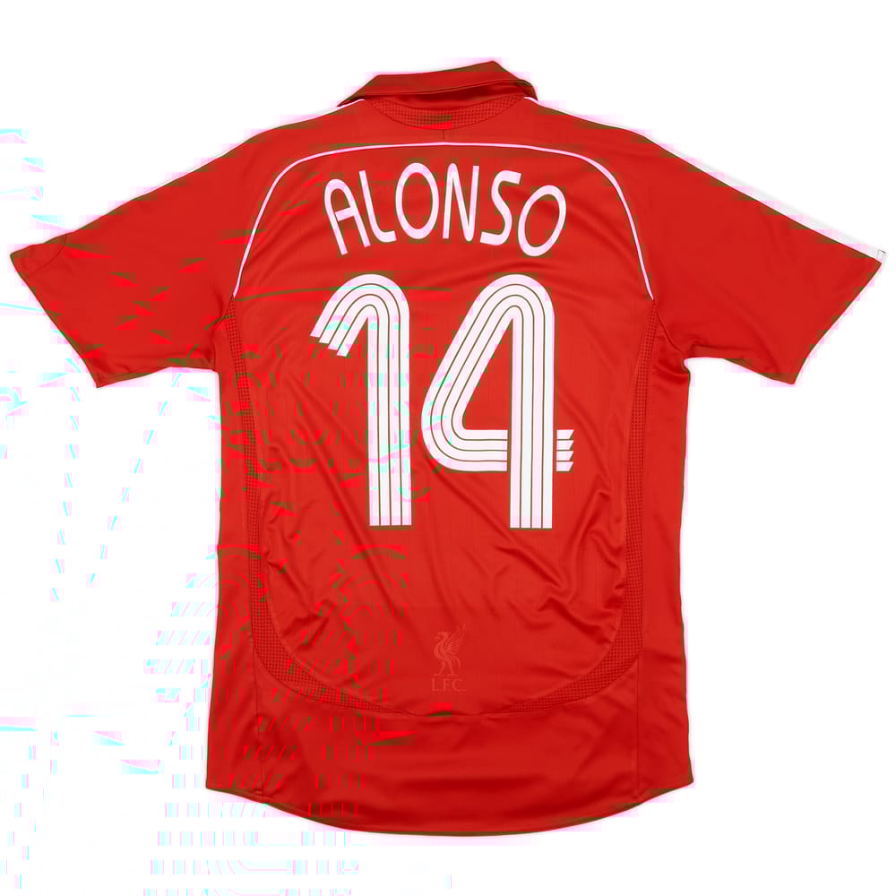 2006-08 Liverpool Home Shirt Alonso #14 - 5/10 - (S)