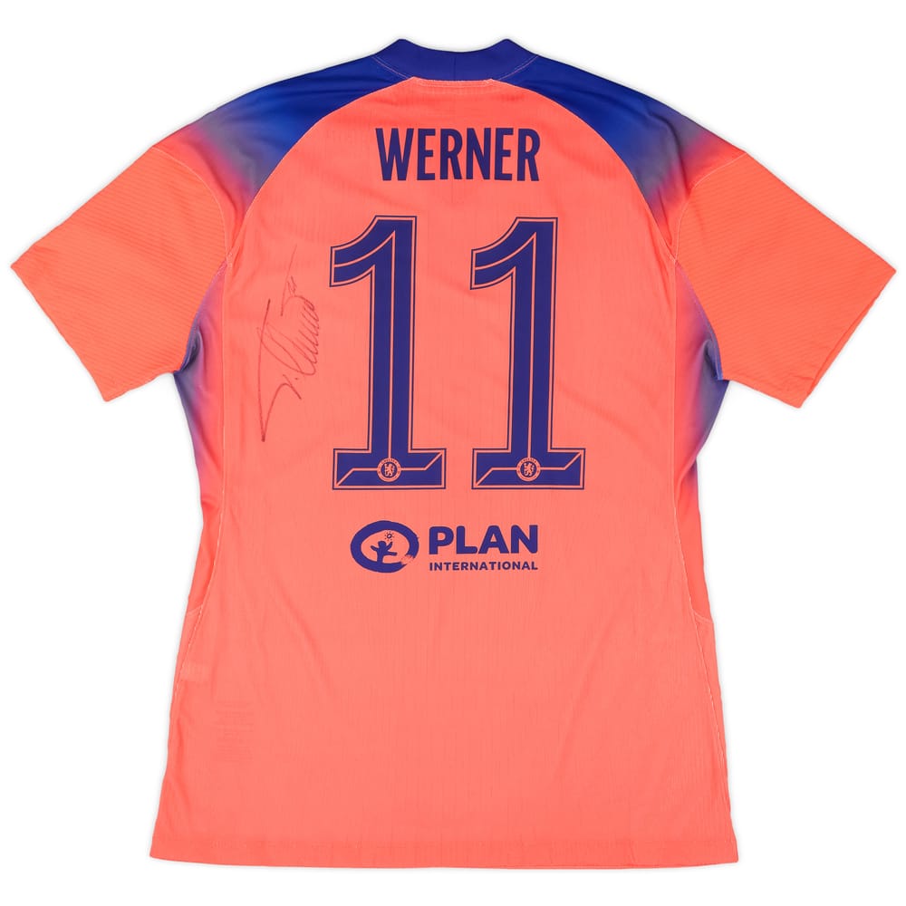 2020-21 Chelsea Player Issue Signed Third Shirt Werner #11 (L)