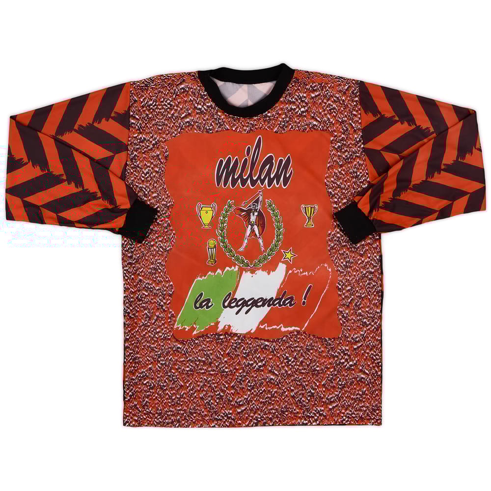 1993-94 AC Milan Graphic L/S Shirt - 8/10 - (M)
