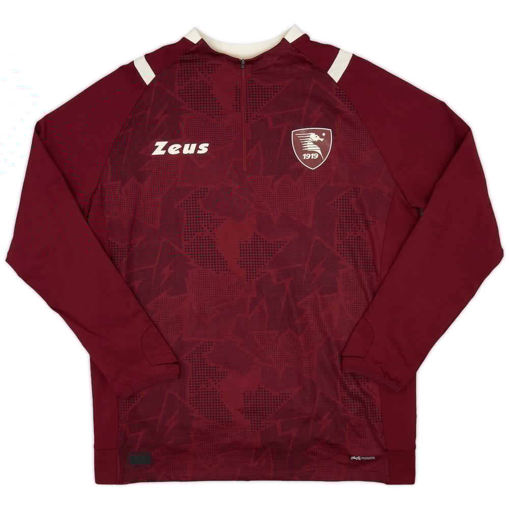 2021-22 Salernitana Zeus 1/4 Zip Drill Top - 9/10 - (XXL)