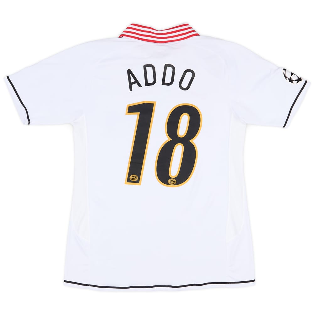 2007-08 PSV Match Issue Champions League Away Shirt Addo #18
