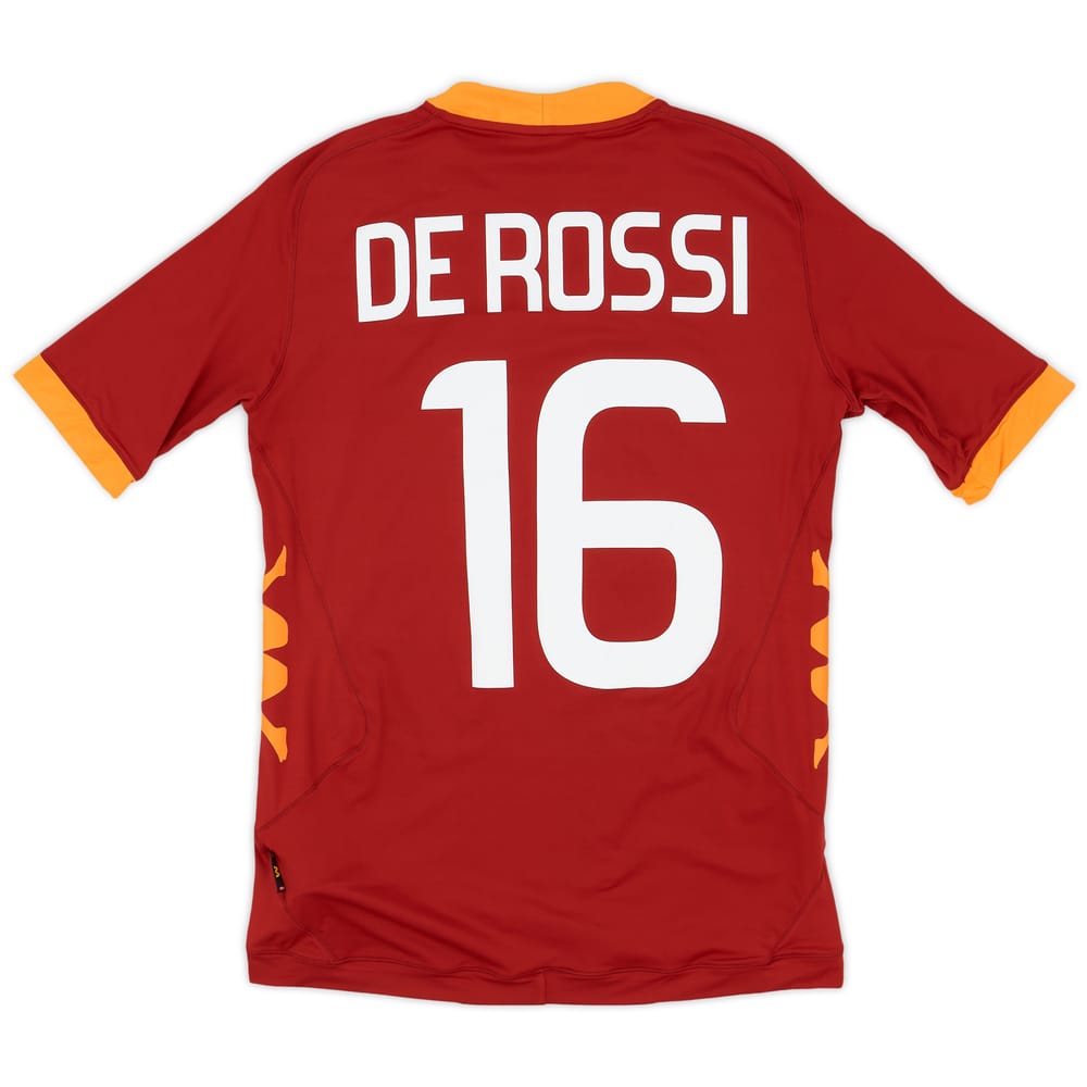 2011-12 Roma Home Shirt De Rossi #16 - 9/10 - (M)