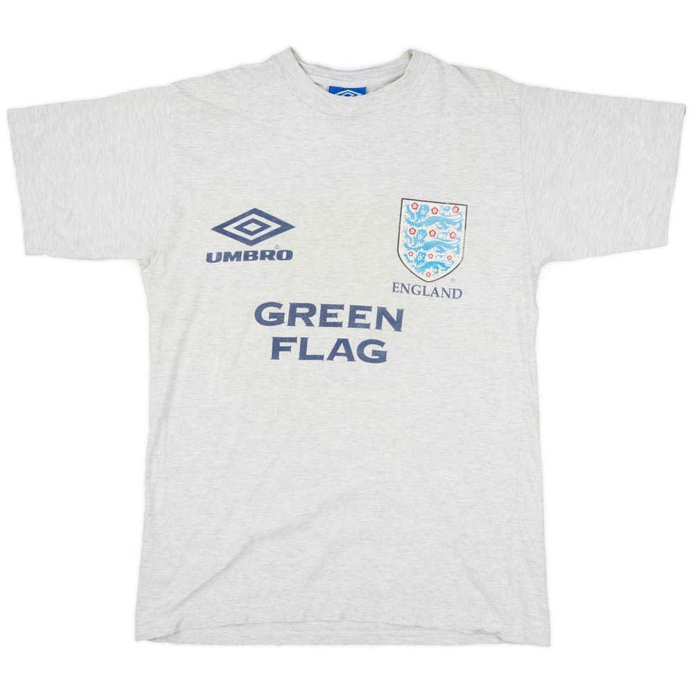 1996-98 England Umbro Cotton Tee - 5/10 - (M)