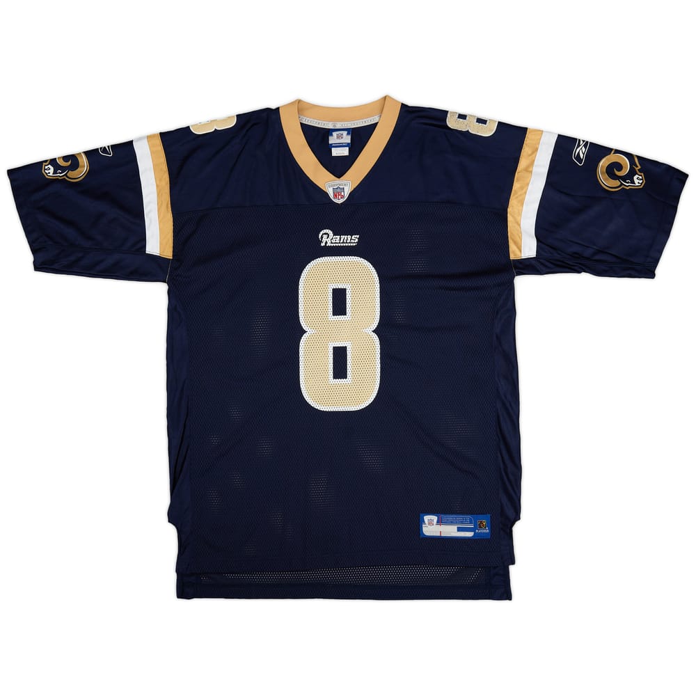 2010 St. Louis Rams Bradford #8 Reebok On Field Jersey (Home) XL