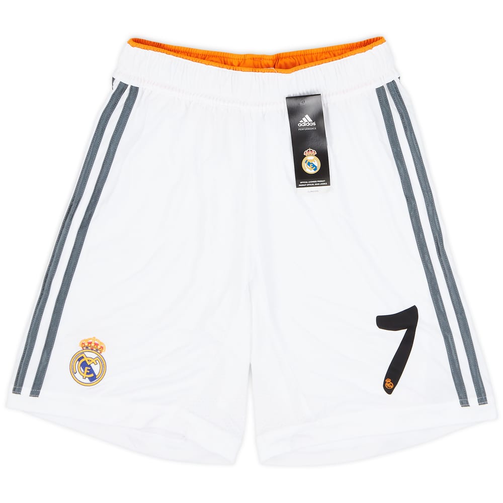 2013-14 Real Madrid Player Issue Home Shorts #7 (Ronaldo) (S)