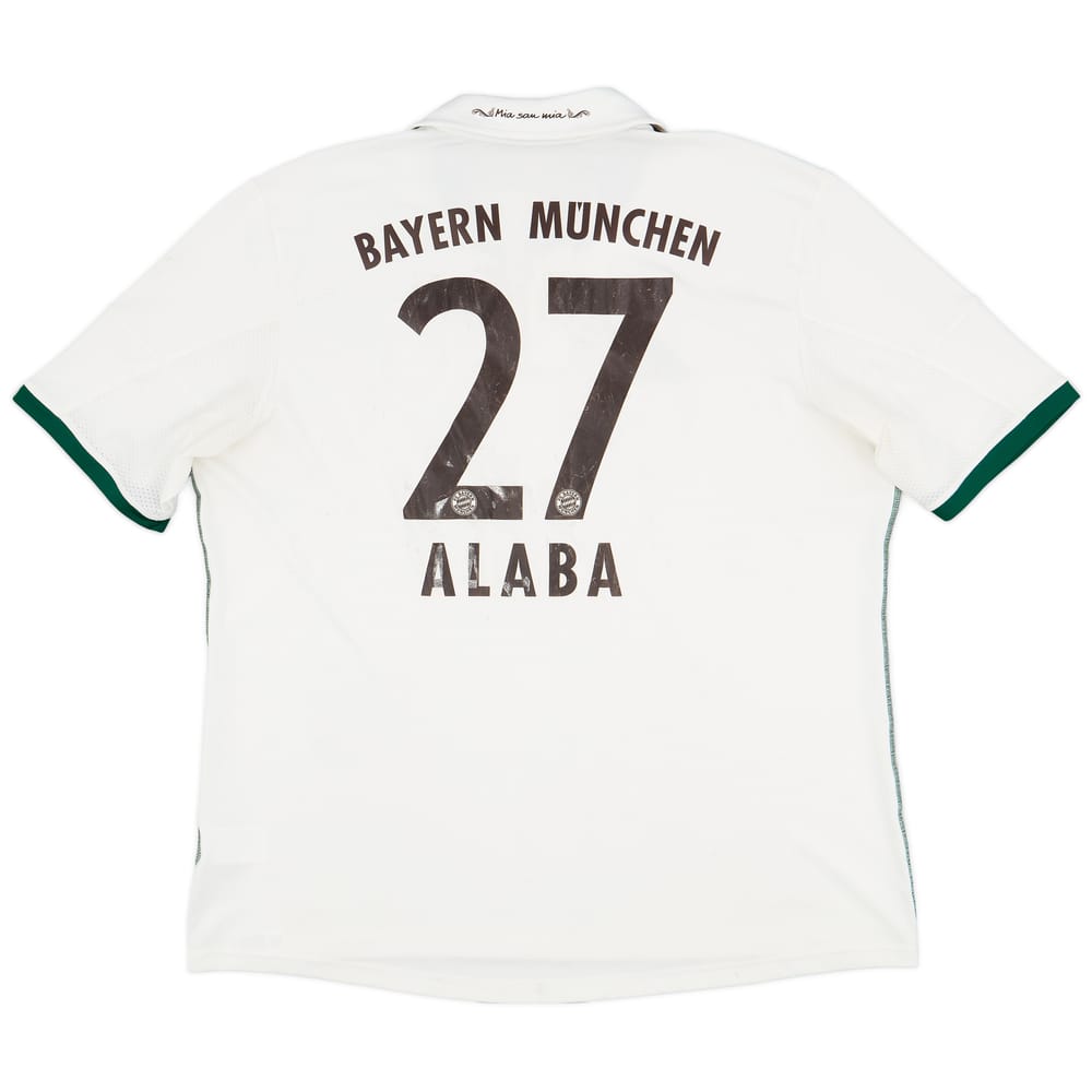 2013-14 Bayern Munich Away Shirt Alaba #27 - 6/10 - (XXL)