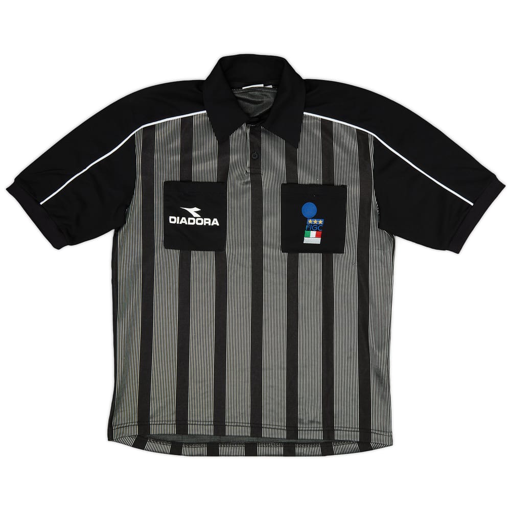 1999-00 Italy Diadora FIGC Referee Shirt - 8/10 - (XL)