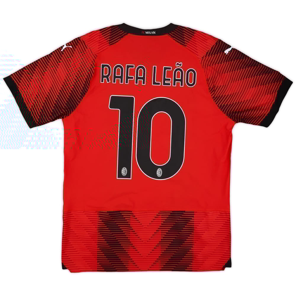2023-24 AC Milan Authentic Home Shirt Rafa Leao #10 (L)