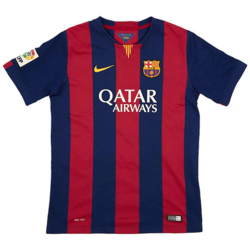 2014-15 Barcelona Home Shirt - 9/10 - (XL.Boys)