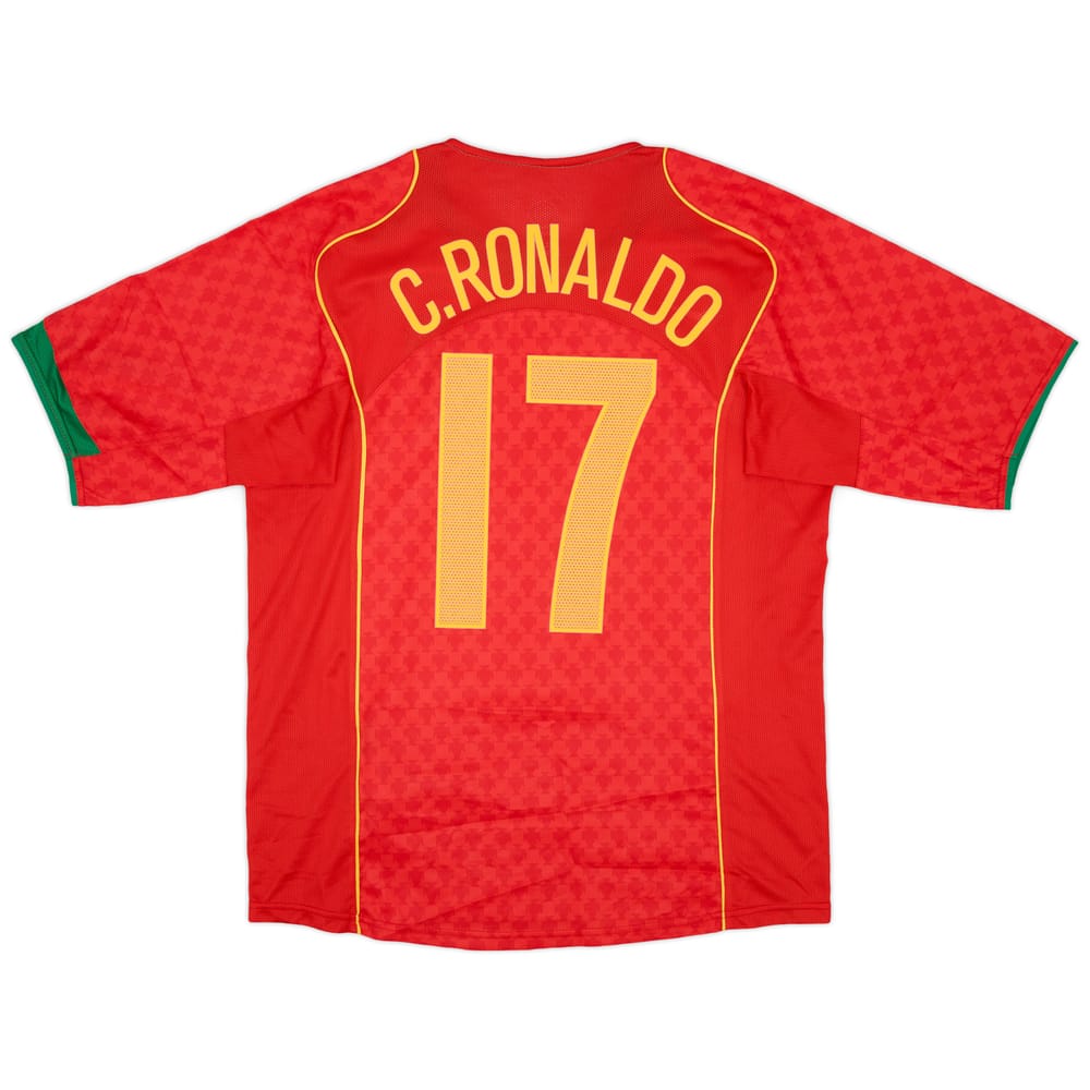 2004-06 Portugal Home Shirt C.Ronaldo #17 - 8/10 - (M)