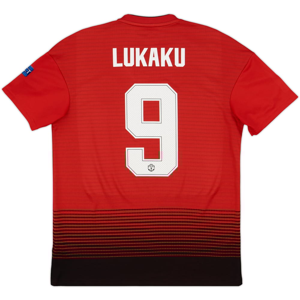2018-19 Manchester United Home Shirt Lukaku #9 - 10/10 - (M)