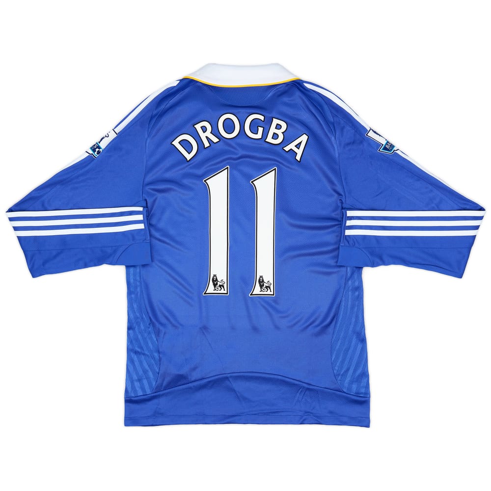 2008-09 Chelsea Home L/S Shirt Drogba #11 (S)