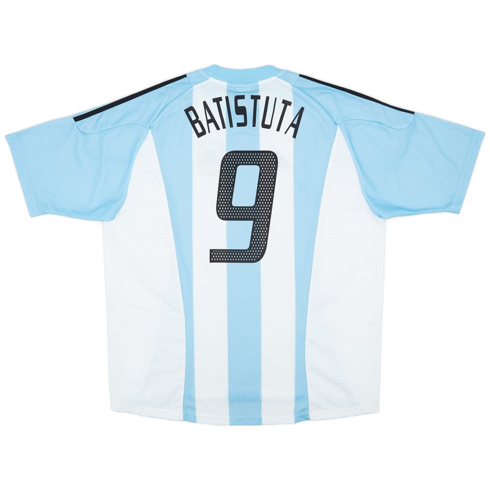 2002-04 Argentina Home Shirt Batistuta #9 - 9/10 - (XL)