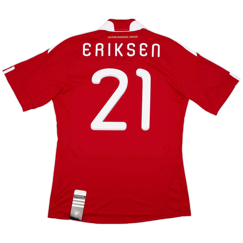 2010-11 Denmark Home Shirt Eriksen #21 (M)