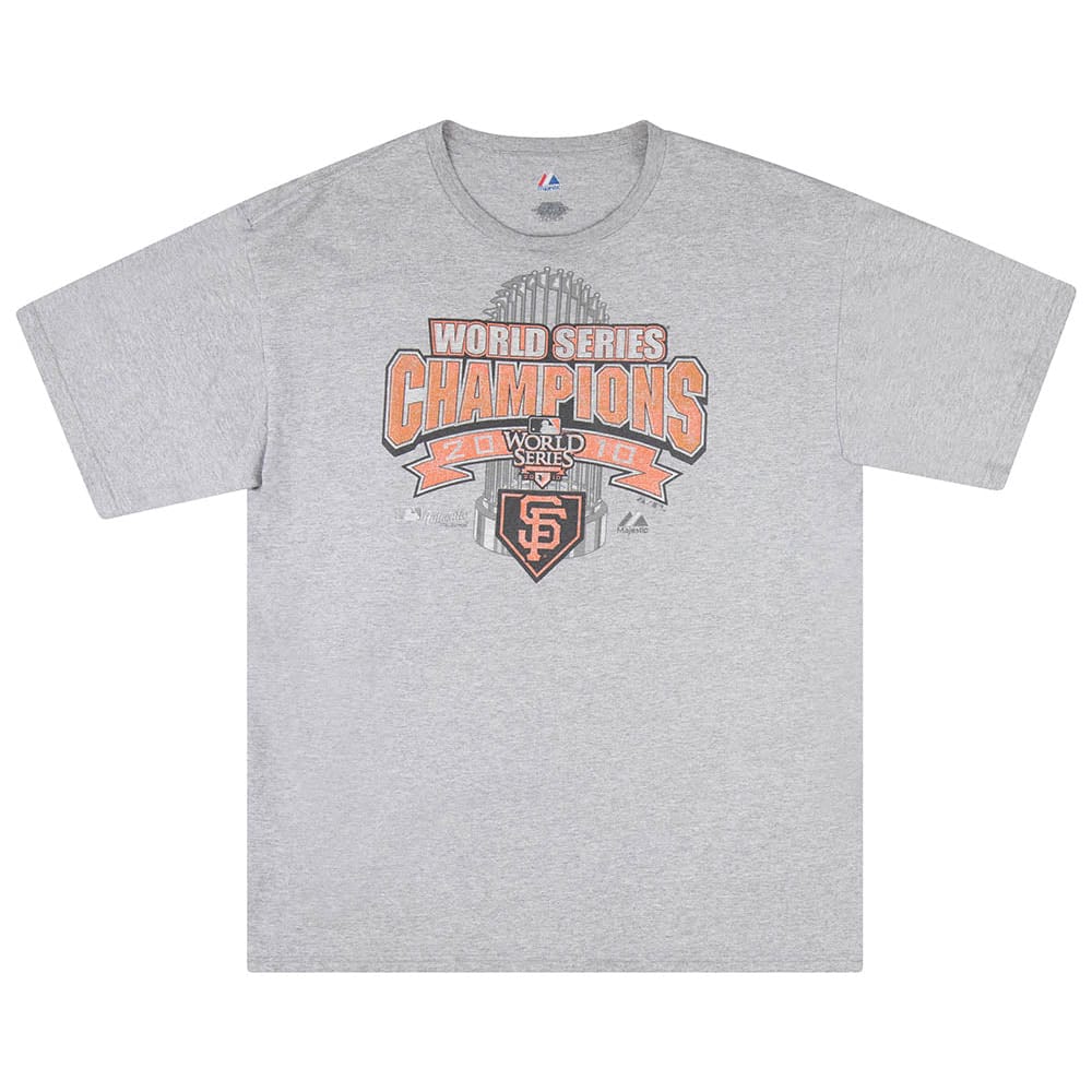 2010 San Francisco Giants World Series Champions Majestic Tee XL