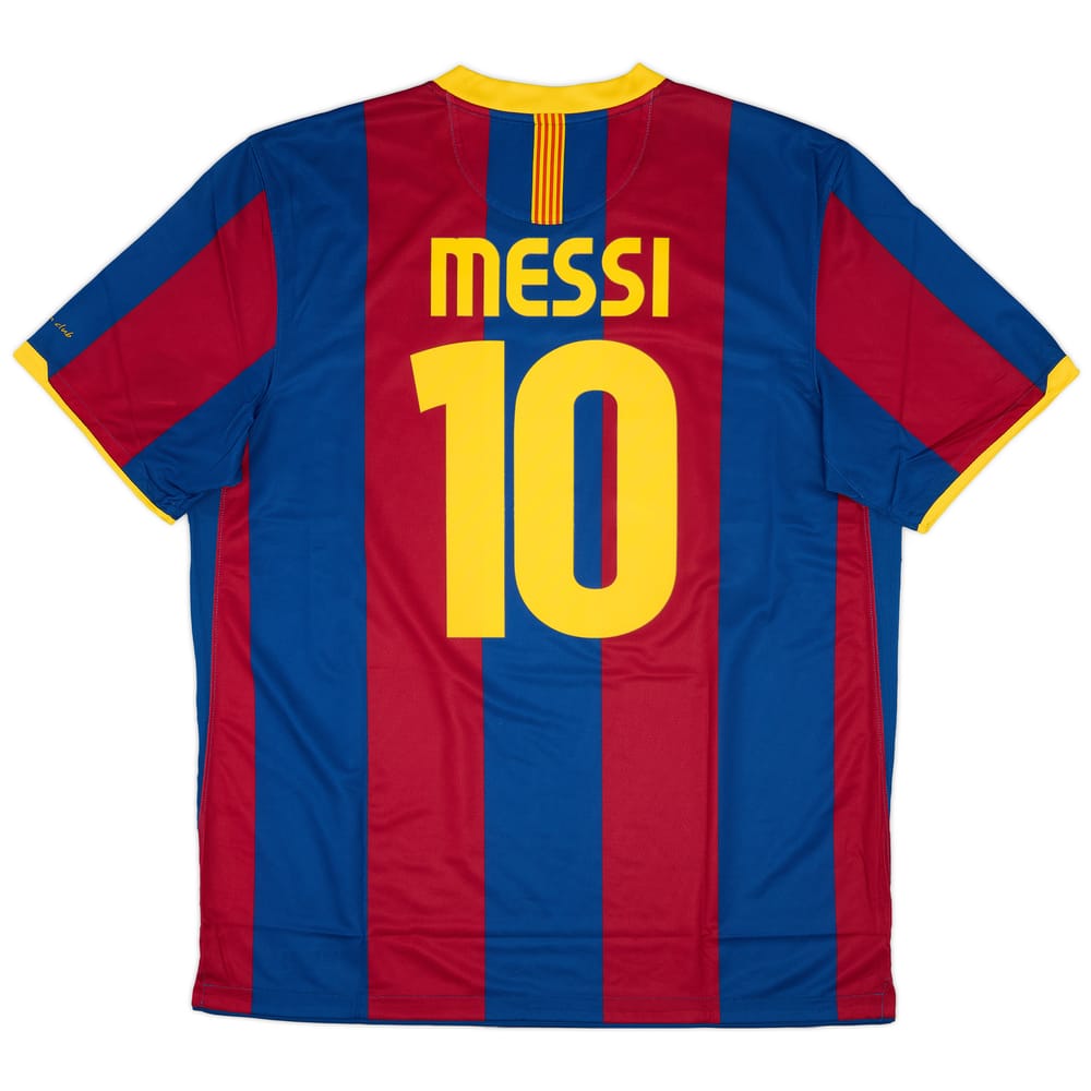 2010-11 Barcelona Authentic Home Shirt Messi #10 (XL)