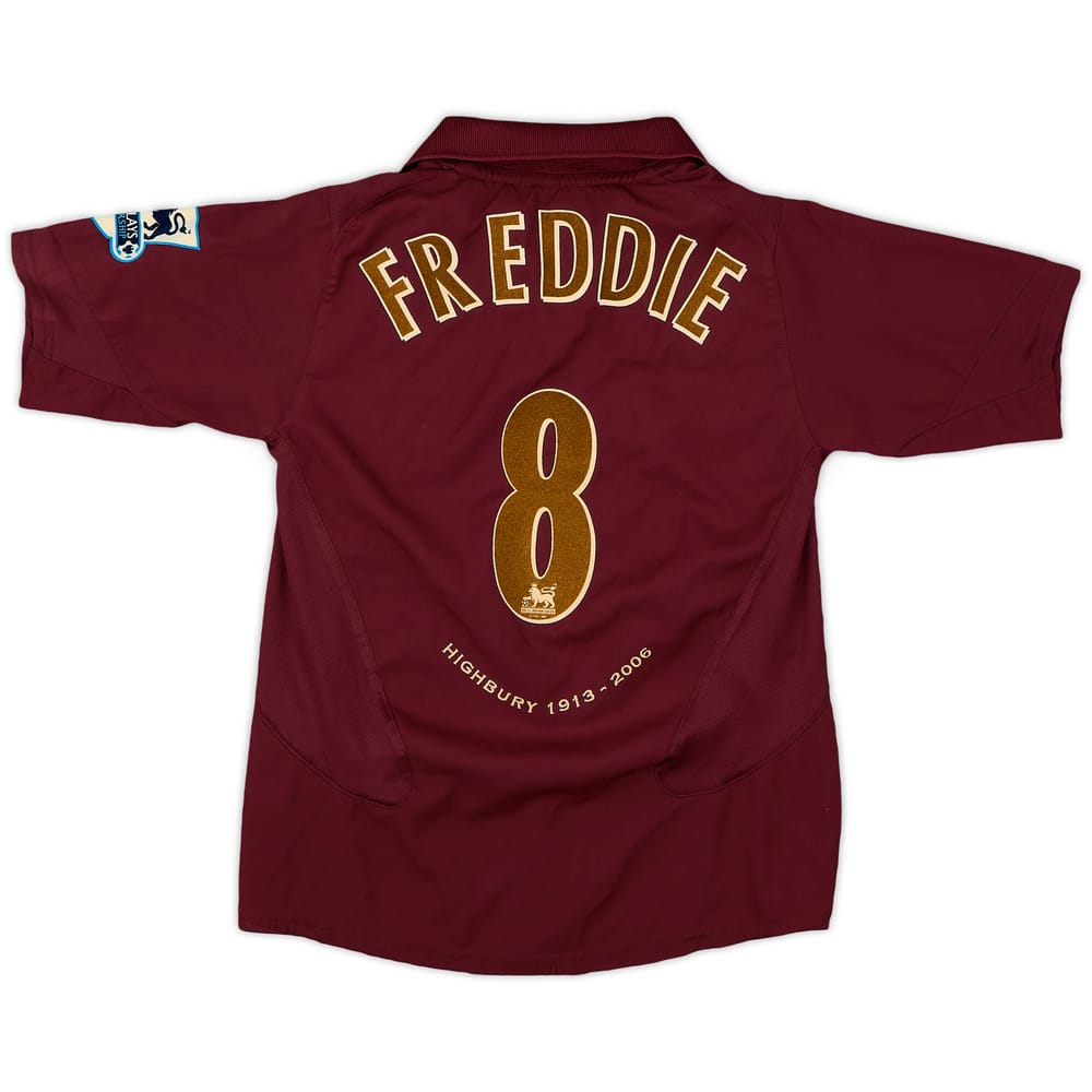 2005-06 Arsenal Home Shirt Freddie #8 - 8/10 - (S.Boys)