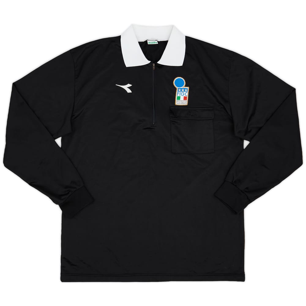 1990s Italy FIGC Diadora Referee L/S Shirt - 8/10 - (XXL)