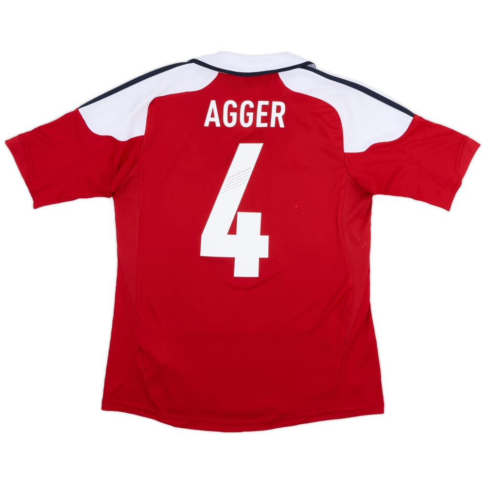 2012-13 Denmark Home Shirt Agger #4 - 8/10 - (S)
