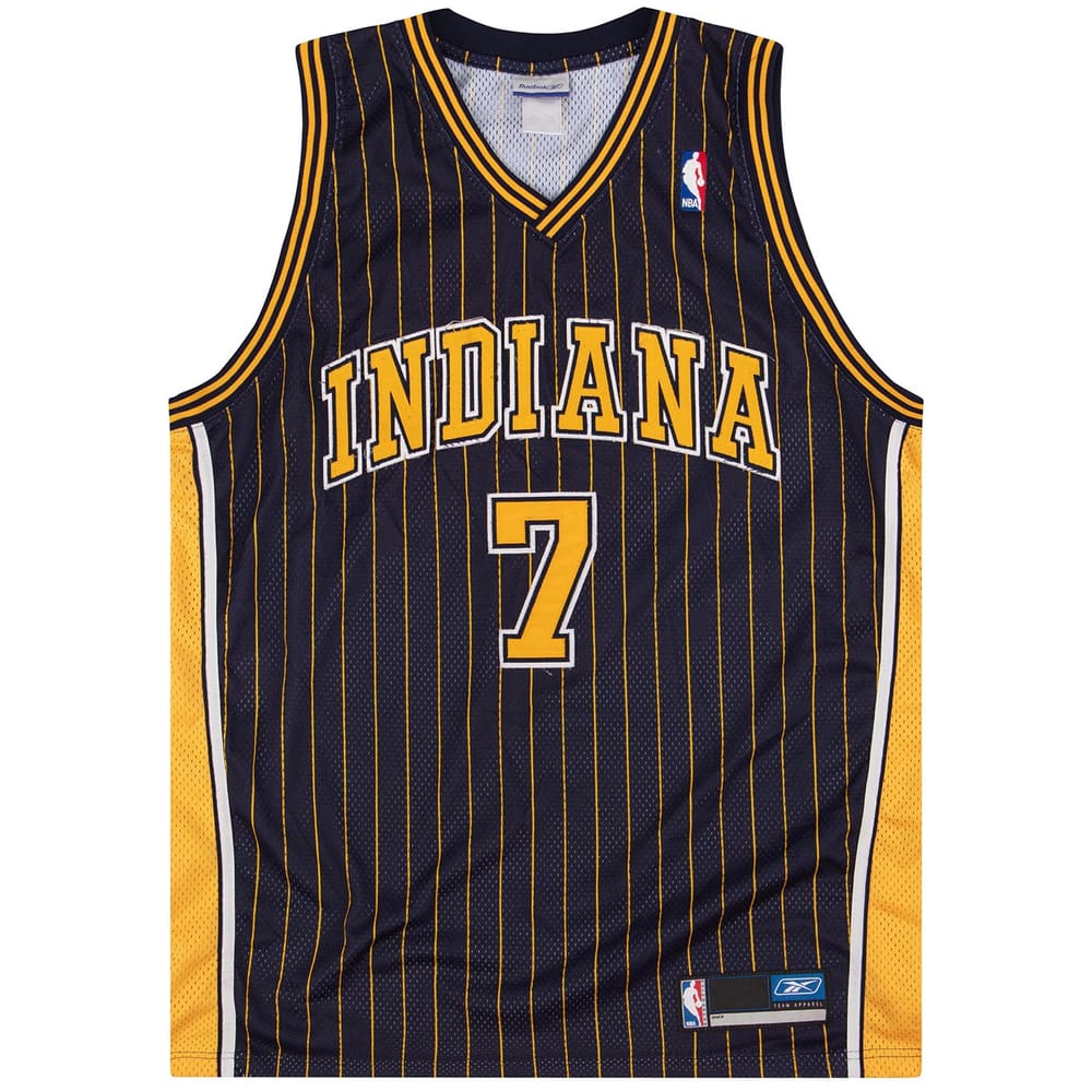 2001-05 Authentic Indiana Pacers O'Neal #7 Reebok Jersey (Away) 4XL
