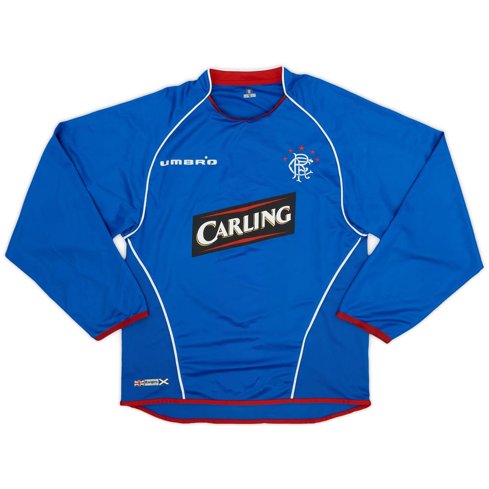 2005-06 Rangers Home L/S Shirt - 7/10 - (M)