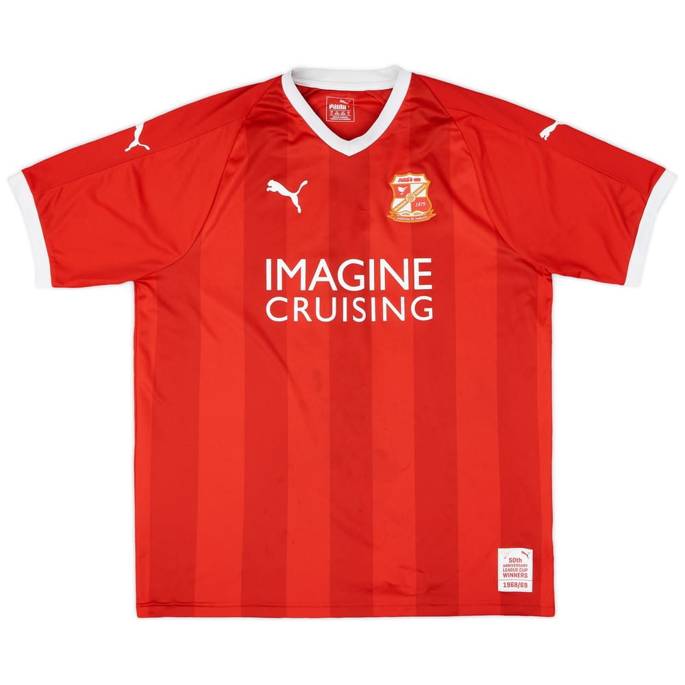 2018-19 Swindon Home Shirt - 7/10 - (XL)