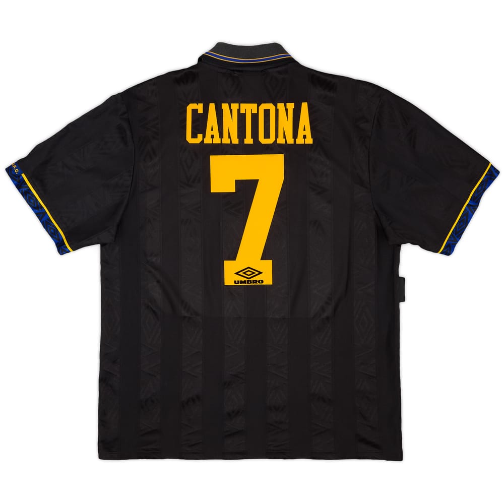 1993-95 Manchester United Away Shirt Cantona #7 - 8/10 - (XL)