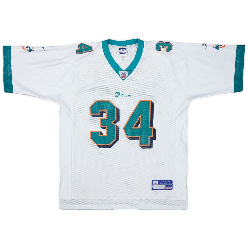 2002-03 Miami Dolphins R.Williams #34 Reebok On Field Away Jersey - 5/10 - (L)