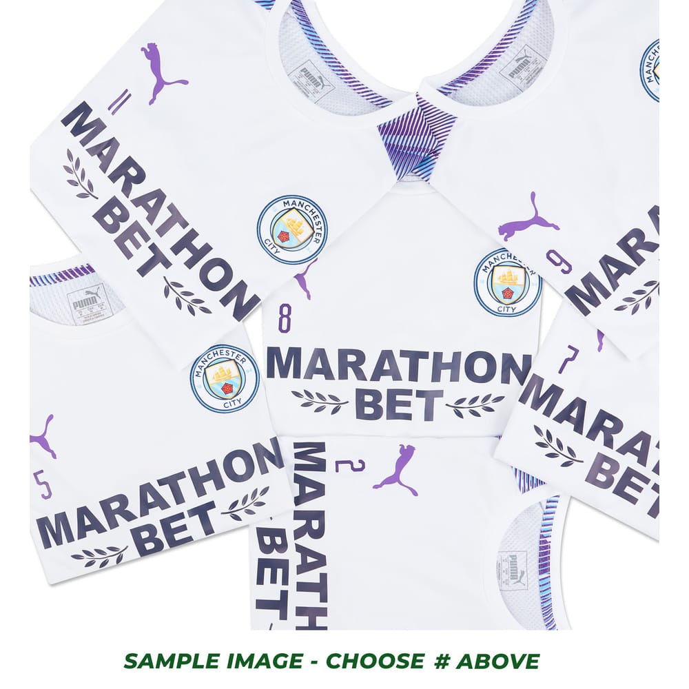2019-20 Manchester City Player Worn Training Shirt (Very Good) S