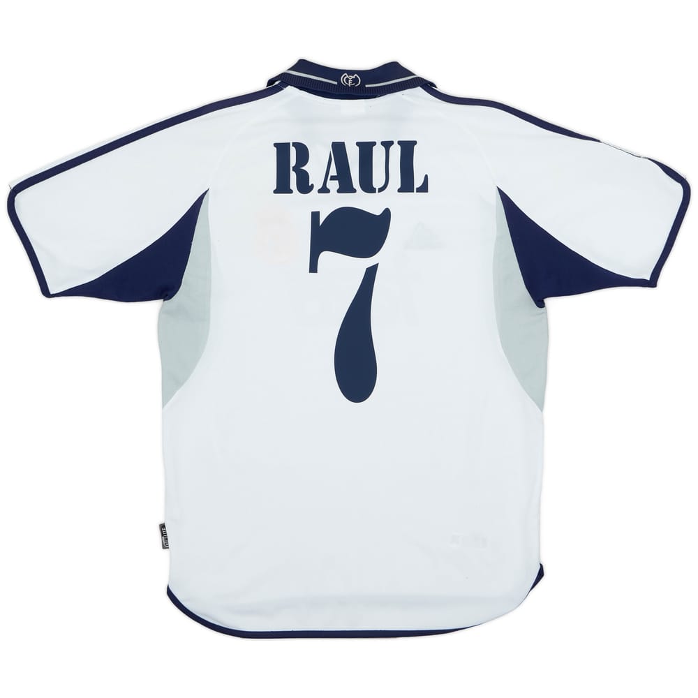 2000-01 Real Madrid Home Shirt Raul #7 - 6/10 - (S)