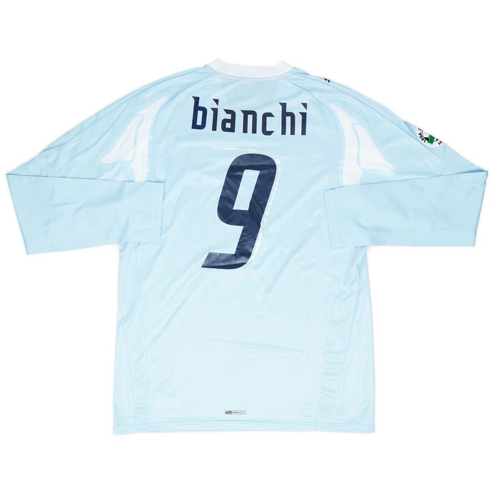 2007-08 Lazio Match Issue Home Shirt Bianchi #9