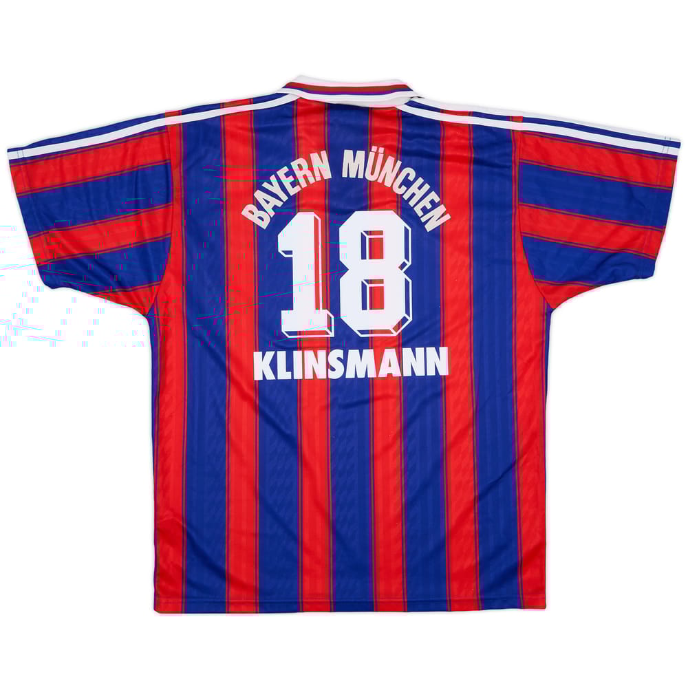 1995-97 Bayern Munich Home Shirt Klinsmann #18 - 6/10 - (L)