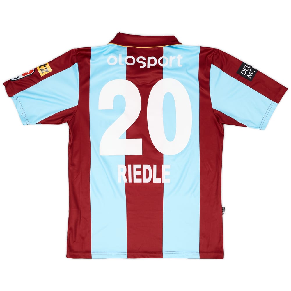 2011-12 AC Bellinzona Match Issue Home Shirt Riedle #20