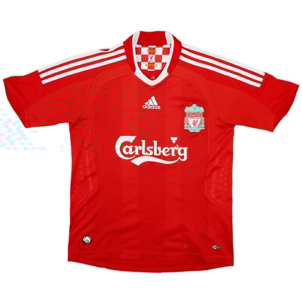 2008-10 Liverpool Home Shirt - 6/10 - (L.Boys)