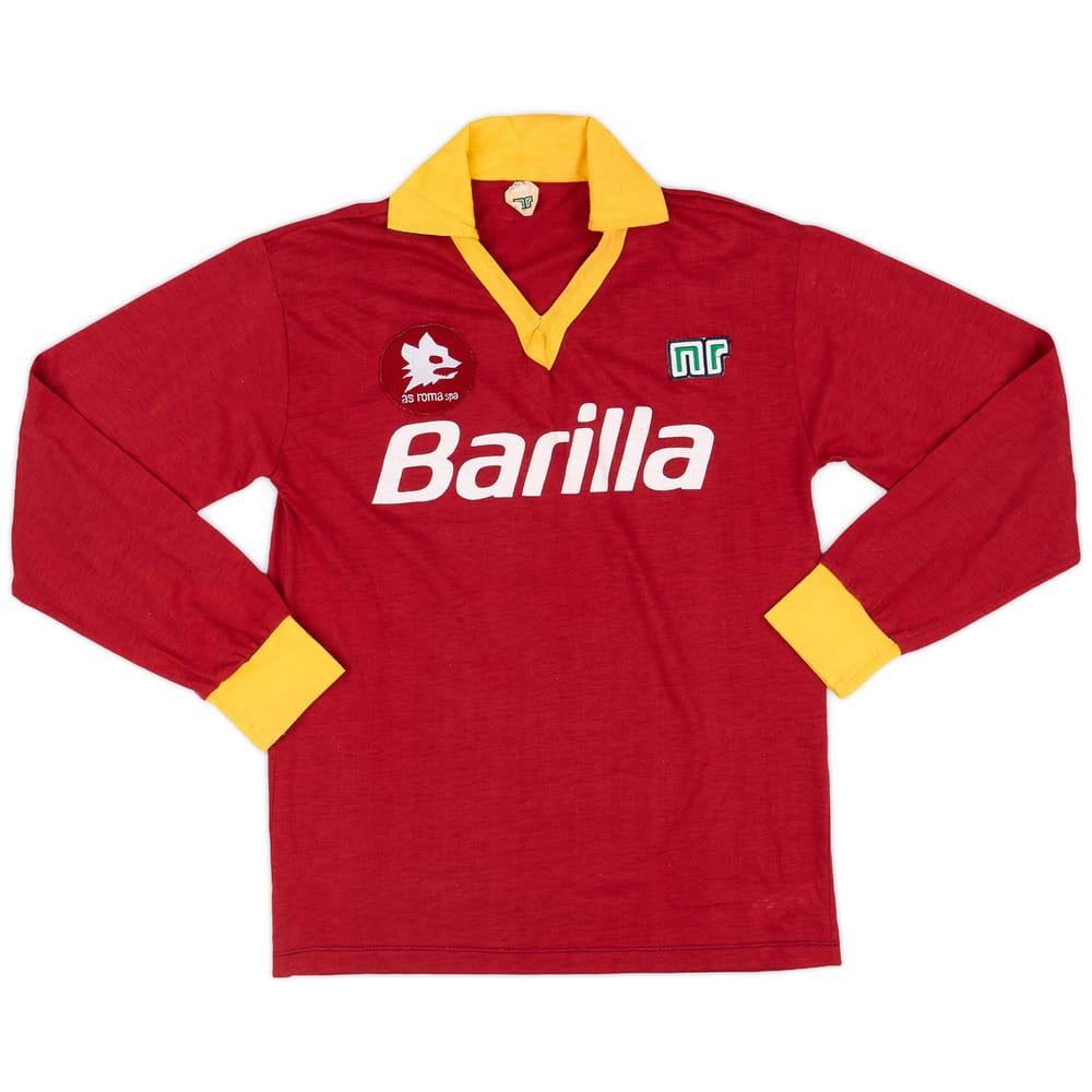 1987-90 Roma Home L/S Shirt - 8/10 - (XS)