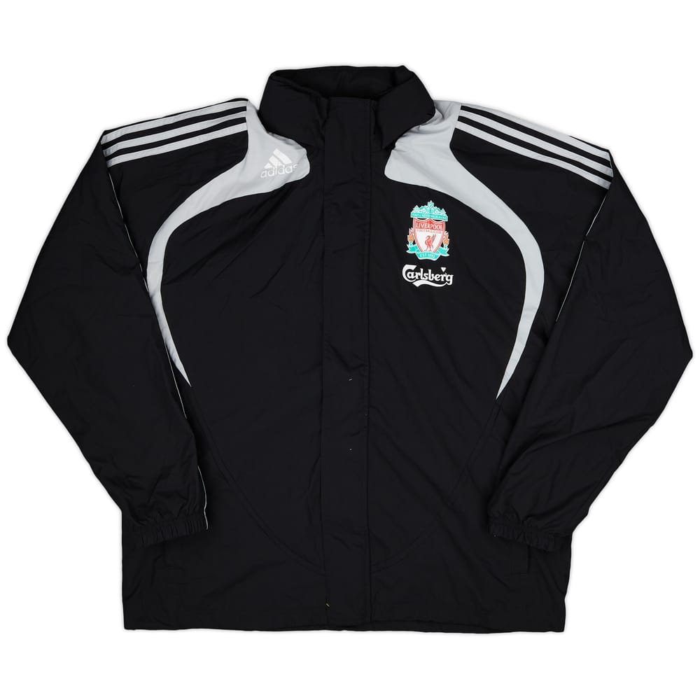 2008-09 Liverpool adidas Hooded Rain Jacket - 8/10 - (L/XL)