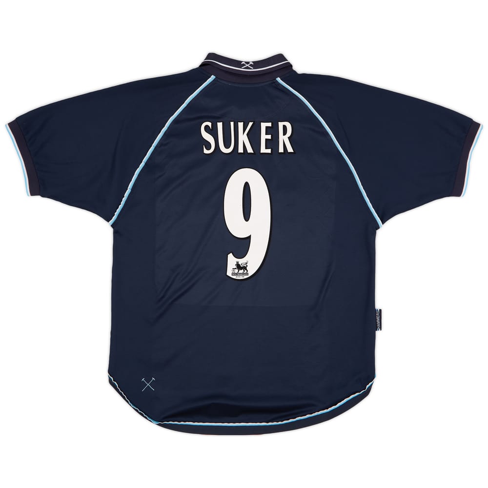 1999-01 West Ham Third Shirt Suker #9 - 7/10 - (L)