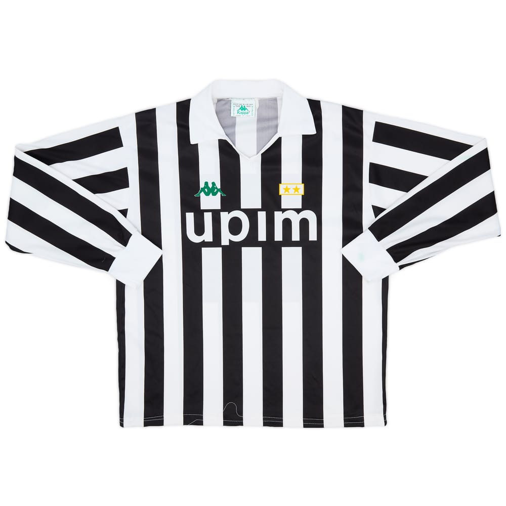 1991-92 Juventus Home L/S Shirt - 8/10 - (L)