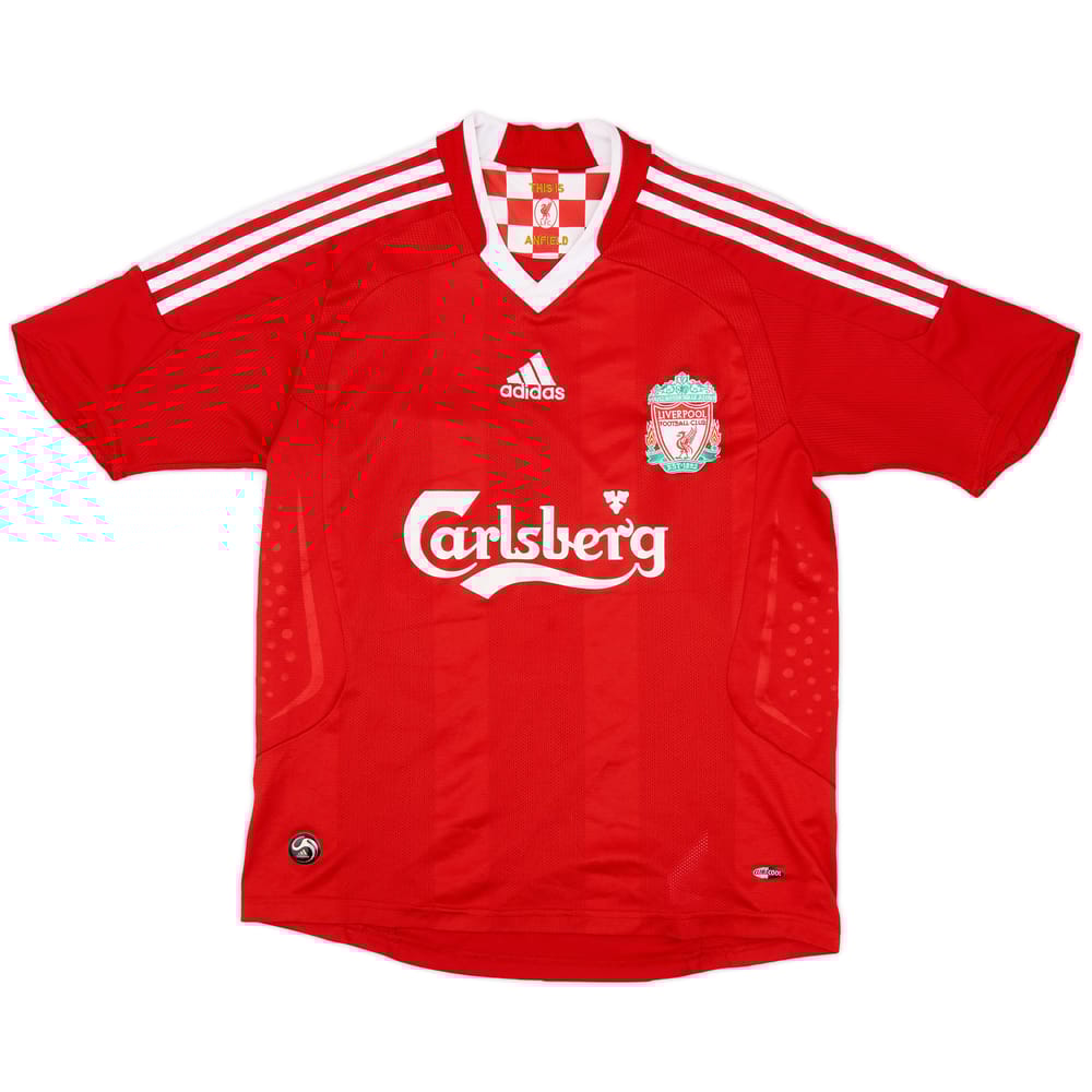 2008-10 Liverpool Home Shirt - 8/10 - (L.Boys)