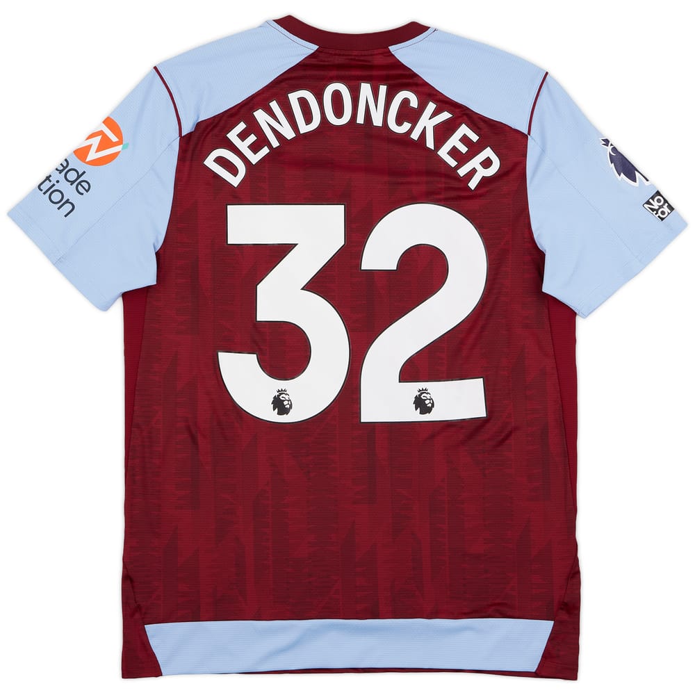 2023-24 Aston Villa Match Issue Home Shirt Dendoncker #32