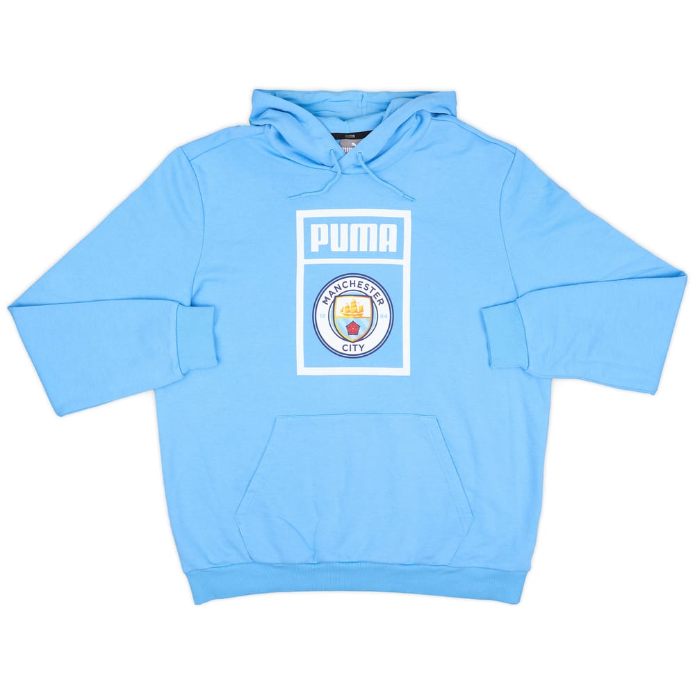 2019-20 Manchester City Puma Hooded Sweat Top - 9/10 - (XL)