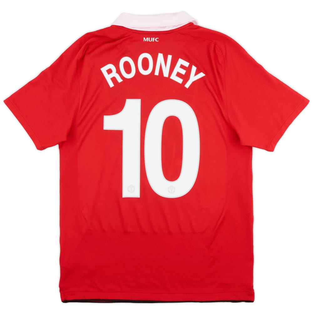 2010-11 Manchester United Home Shirt Rooney #10 - 6/10 - (M)